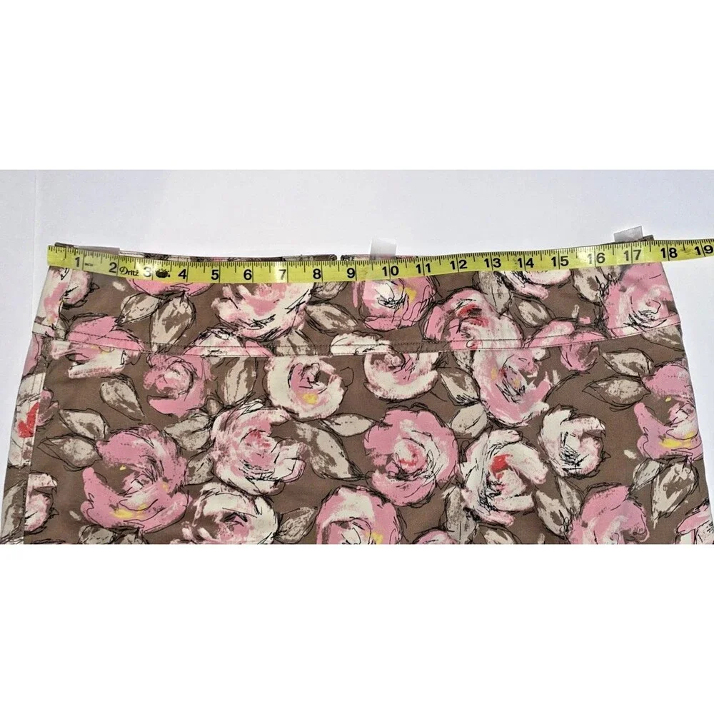 Vintage Jackpot Skirt Carli Gry Straight NWT New Brown Pink Size 4 -US 12/14 - Picture 11 of 12